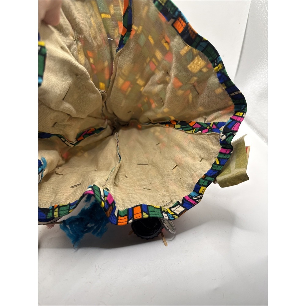 Vintage 70s Girl Scout Camp SWAPS Memory Bucket Hat Handmade Mixed Media Art - Picture 9 of 9